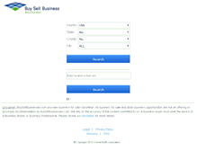 Tablet Screenshot of buysellbusinesses.com